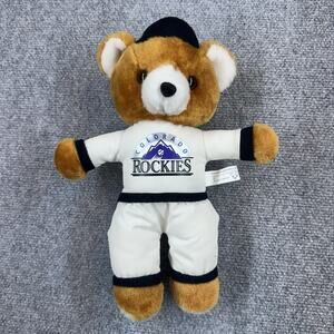 Vintage Colorado Rockies MLB Teddy Bear Plush Stuffed Animal Steven Smith Mascot